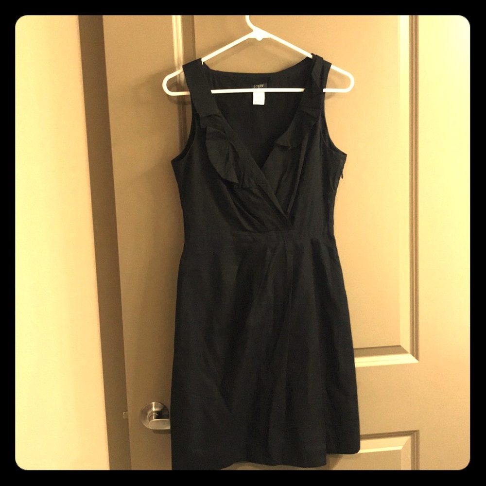 J. Crew Cotton Little Black Dress Size 4/6
